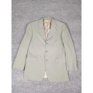 Corneliani Men's Italian Virgin Wool Blazer Jacket Sport Coat 40R Olive Green